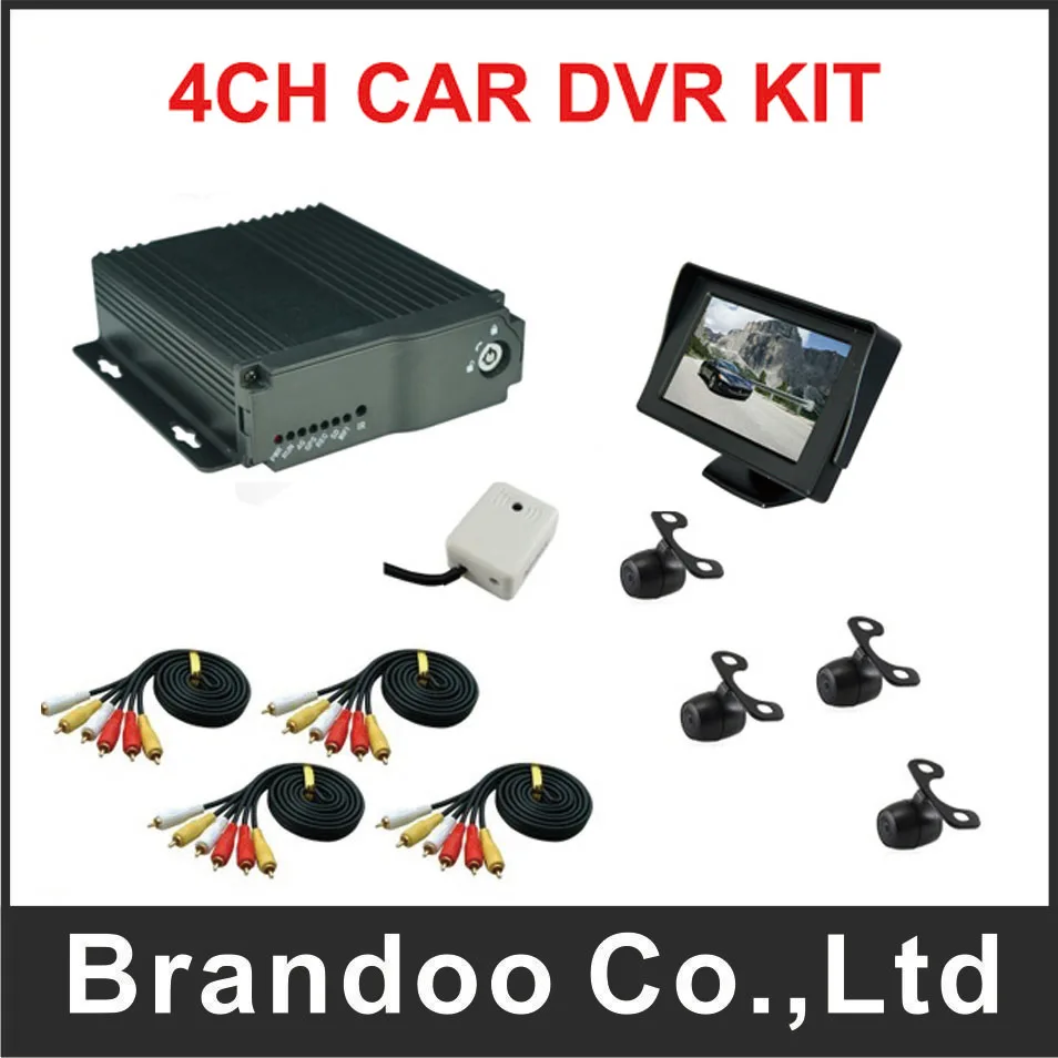 4ch dvr mobile 4 CHANNEL CAR video recorder kit, including 4 mini car cameras and monitor, for driving school car used
4ch dvr mobile 4 CHANNEL CAR video recorder kit, including 4 mini car cameras and monitor, for driving school car used