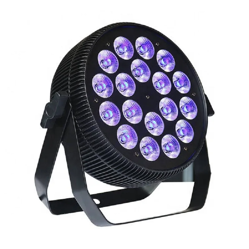 4 шт./лот мини-светильник алюминиевый 18X8W RGBW в 1 светодиоды DMX 4/8CH плоский тонкий