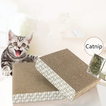 1Pcs Corrugated Square Cat Scratcher Board Pet Scratching Board Cat Lounge With Organic Catnip Claw Care Cat Toy Rascador Gato
1Pcs Corrugated Square Cat Scratcher Board Pet Scratching Board Cat Lounge With Organic Catnip Claw Care Cat Toy Rascador Gato
