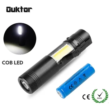 Portable Mini COB Flashlight CREE Q5 LED+COB LED Torch 3800LM Work Check Hunting Lamp Use AA or 14500 Battery
Portable Mini COB Flashlight CREE Q5 LED+COB LED Torch 3800LM Work Check Hunting Lamp Use AA or 14500 Battery