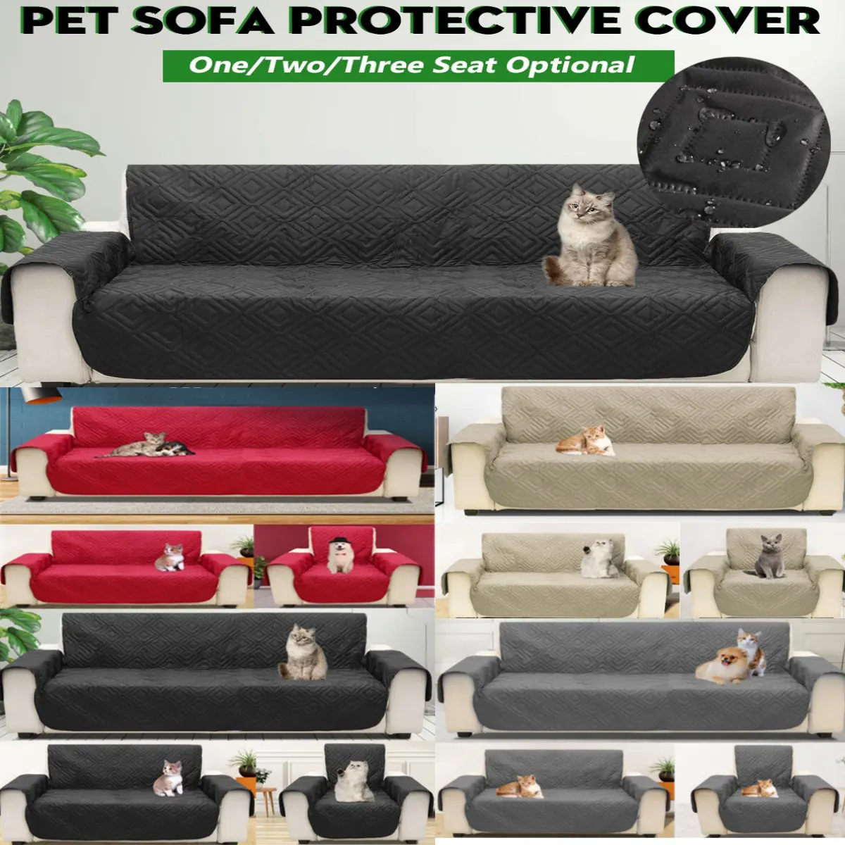 1/2/3 Seater Pet Sofa Protective Cover Removable Waterproof Anti-slip Not Sticky Hairs Mashine washable Pet Mat For Dog/Cat
1/2/3 Seater Pet Sofa Protective Cover Removable Waterproof Anti-slip Not Sticky Hairs Mashine washable Pet Mat For Dog/Cat