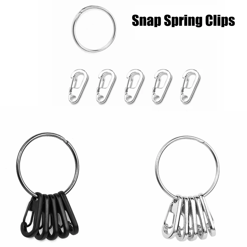 6pcs/Set Mini EDC Outdoor Carabiner Snap Spring Clips Hook Survival Keychain Outdoor Camping Tool
6pcs/Set Mini EDC Outdoor Carabiner Snap Spring Clips Hook Survival Keychain Outdoor Camping Tool