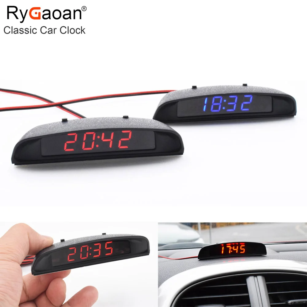 RyGaoan Classic Car Clock 12V Interior 3 In 1 Digital Thermometer and Voltage Monitor LCD Display
RyGaoan Classic Car Clock 12V Interior 3 In 1 Digital Thermometer and Voltage Monitor LCD Display