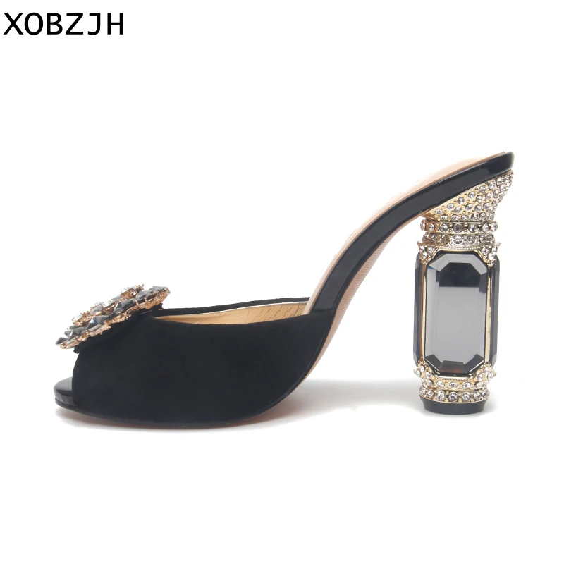 2019 Genuine Leather Women High Heels Sandals Luxury Ladies Rhinestone Buckle Wedding Patry Shoes Black Open Toe Plus Size Us11
2019 Genuine Leather Women High Heels Sandals Luxury Ladies Rhinestone Buckle Wedding Patry Shoes Black Open Toe Plus Size Us11