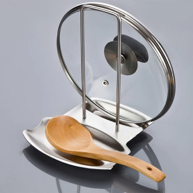 BASUPPLY 1PC Stainless Steel Pot Lid Rack Pan Cover Lid Rest Stand Spoon Holder Home Gadgets Kitchen Accessories
BASUPPLY 1PC Stainless Steel Pot Lid Rack Pan Cover Lid Rest Stand Spoon Holder Home Gadgets Kitchen Accessories