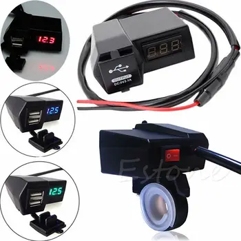 12V 24V DC Motorcycle 3.1A Dual USB LED Charger Socket Voltage Panel green/red/blue
12V 24V DC Motorcycle 3.1A Dual USB LED Charger Socket Voltage Panel green/red/blue