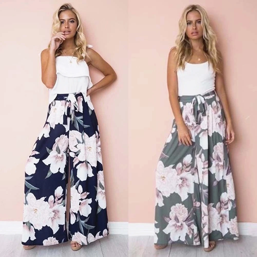 Fashion Women Boho Floral High Waist Long Pants Palazzo Baggy Wide Leg Ladies Summer Loose Casual Trousers
Fashion Women Boho Floral High Waist Long Pants Palazzo Baggy Wide Leg Ladies Summer Loose Casual Trousers