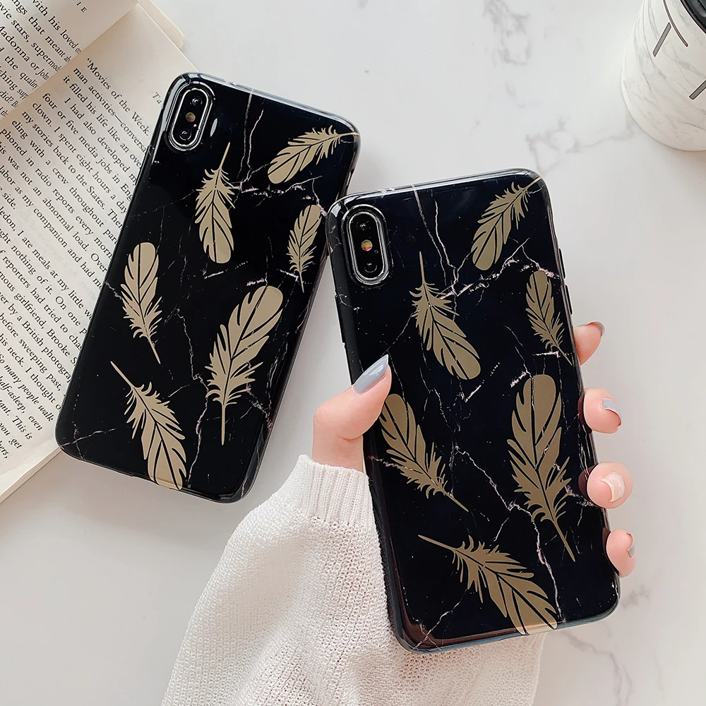 SUYACS Phone Case For iPhone XS Max XR 6 6S 7 8 Plus X Luxury Gold Plating Feature Marble Soft IMD Phone Back Cover Cases
SUYACS Phone Case For iPhone XS Max XR 6 6S 7 8 Plus X Luxury Gold Plating Feature Marble Soft IMD Phone Back Cover Cases