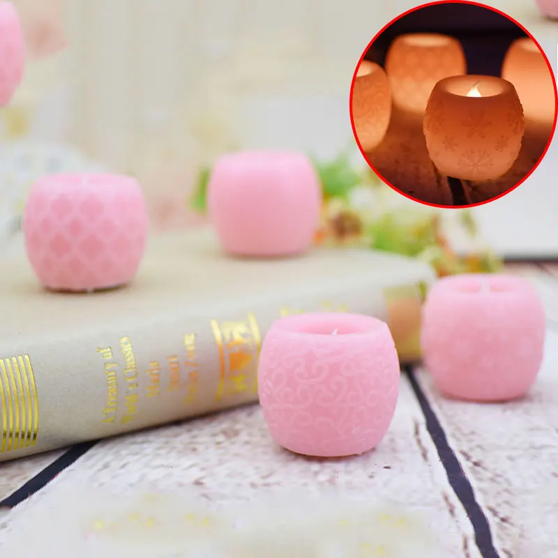 Creative Round Led Flameless Candles Pink/White Battery Operated Tea Light With Snow Flower Mesh Pattern Surface
Creative Round Led Flameless Candles Pink/White Battery Operated Tea Light With Snow Flower Mesh Pattern Surface