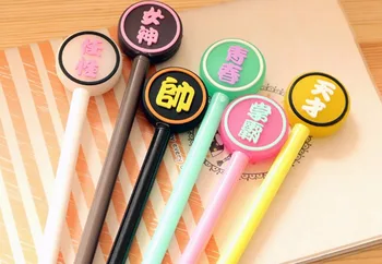 mix new chinese letter gel pen cute cartoon stationery prize gift kawaii korea student pen full needle black ink 0.5mm 48pc/lot
mix new chinese letter gel pen cute cartoon stationery prize gift kawaii korea student pen full needle black ink 0.5mm 48pc/lot