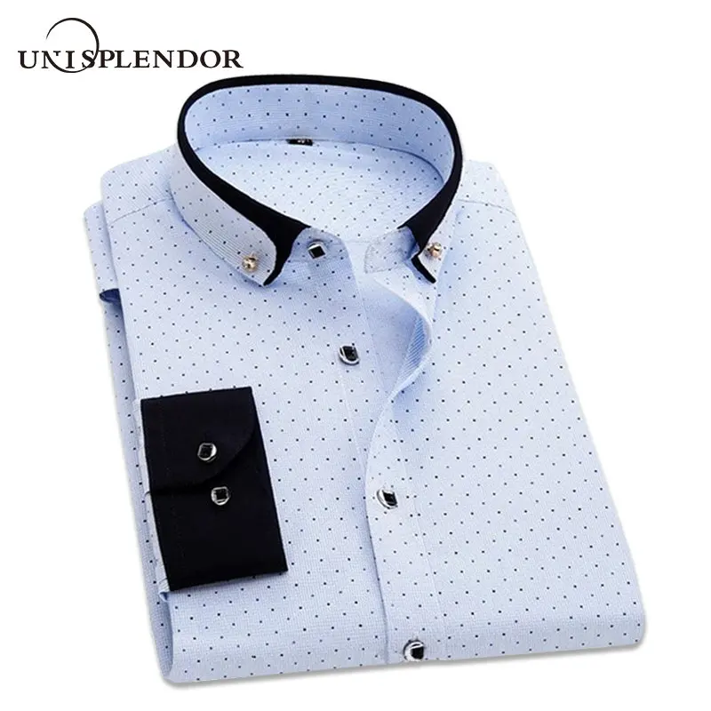 Men Shirt Fashion Casual Floral Polka Dot Work Wear Wedding Dress Man Cotton Shirts Slim Fit Long Sleeve Male Printed Shirt U86
Men Shirt Fashion Casual Floral Polka Dot Work Wear Wedding Dress Man Cotton Shirts Slim Fit Long Sleeve Male Printed Shirt U86
