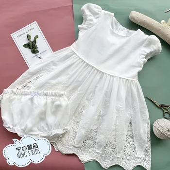 2019summer Girls Beautiful Pure Cotton Soft White Jacquard Hollow Princess Dress Girl Quality Doll Dress Seaside Holiday Clothes
2019summer Girls Beautiful Pure Cotton Soft White Jacquard Hollow Princess Dress Girl Quality Doll Dress Seaside Holiday Clothes