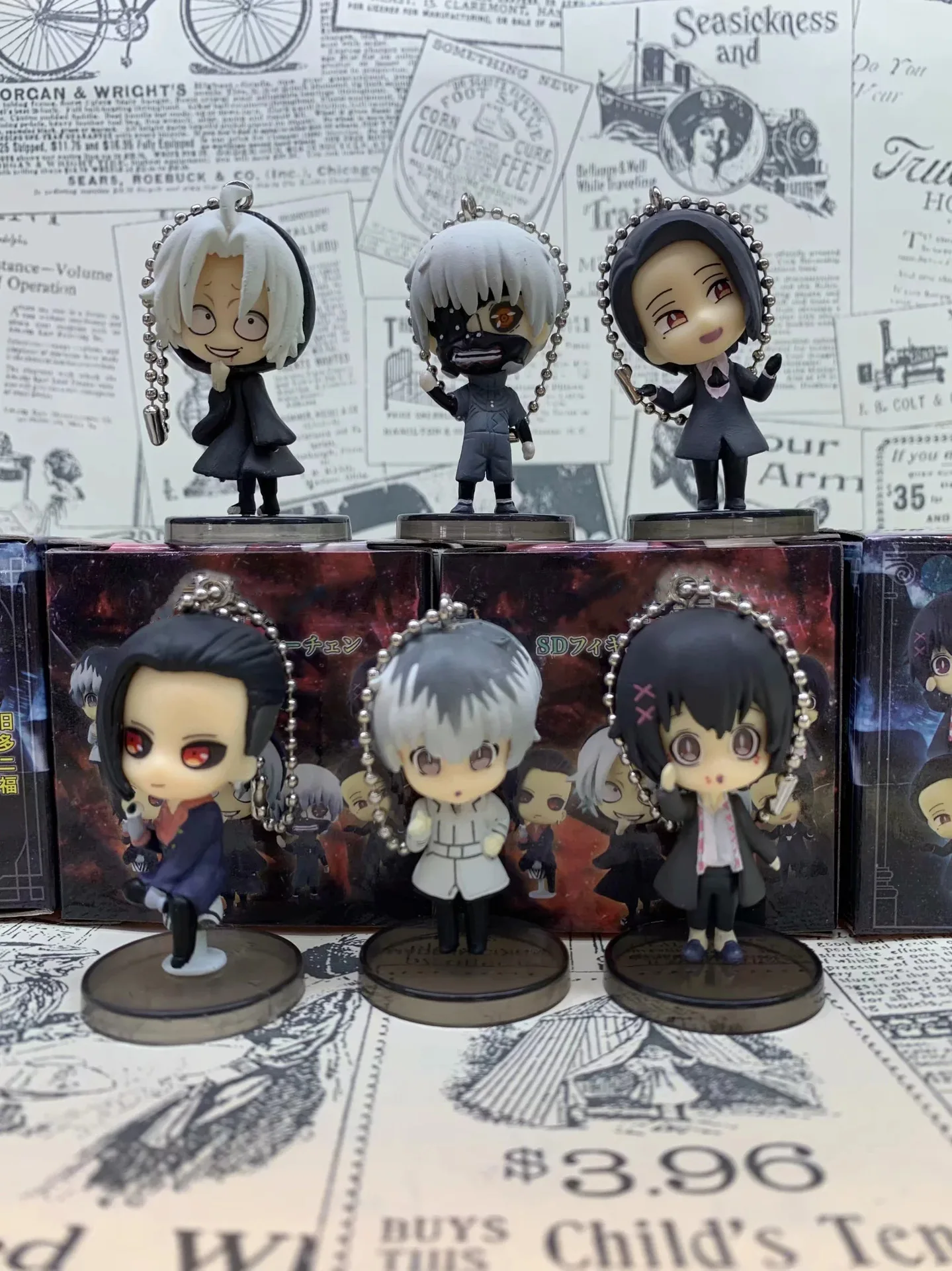 Japan Anime TOKYO GHOUL Characters KEN KANEKI Cute Key Chain Collection Action Figure Toys
Japan Anime TOKYO GHOUL Characters KEN KANEKI Cute Key Chain Collection Action Figure Toys