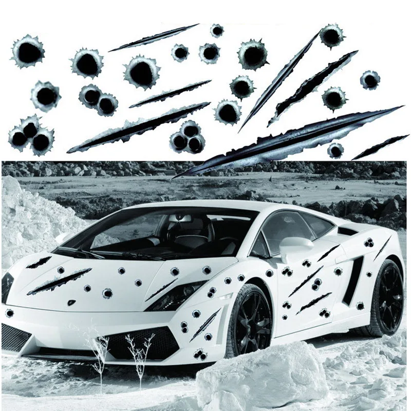 30*21cm 3D car sticker simulation bullet hole crack car decoration auto stickers waterproof stickers for automobiles/motorcycle
30*21cm 3D car sticker simulation bullet hole crack car decoration auto stickers waterproof stickers for automobiles/motorcycle