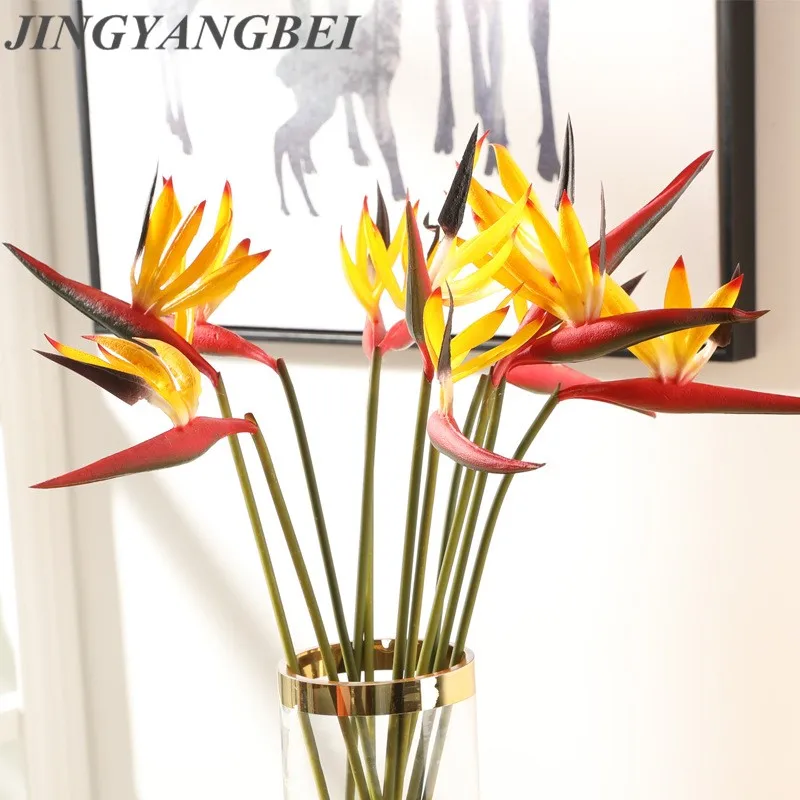 Рай птица орхидеи ветка Настоящее прикосновение латекс искусственный цветок