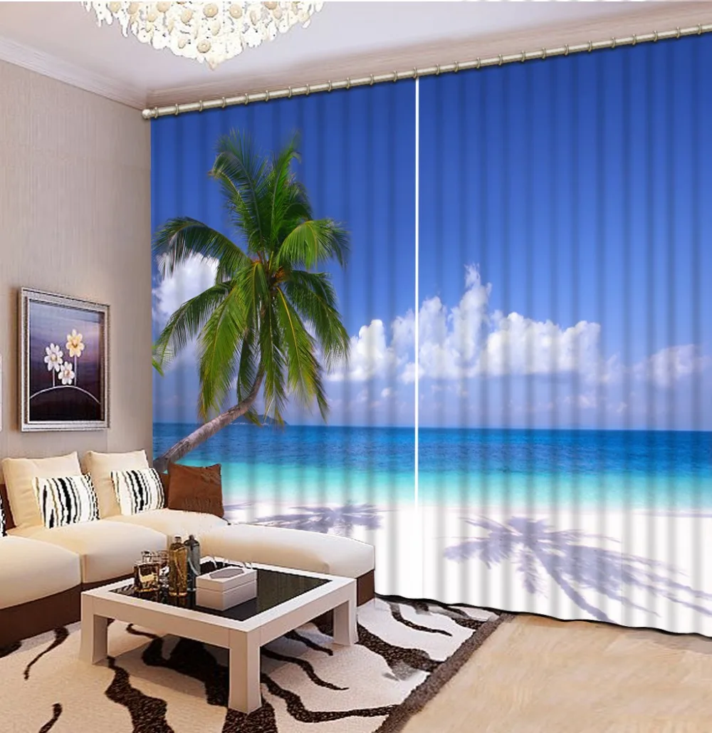 Beach scenery Curtains for living room Bedding room 3D Curtains Home Decoration Factory diret sale
Beach scenery Curtains for living room Bedding room 3D Curtains Home Decoration Factory diret sale