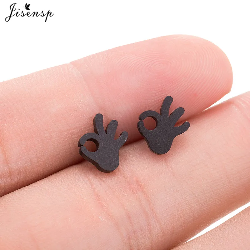 Jisensp Trendy BTS Accessories Cool OK Gesture Finger Earrings for Women Men Titanium Steel Ear Stud Women Earings brincos
Jisensp Trendy BTS Accessories Cool OK Gesture Finger Earrings for Women Men Titanium Steel Ear Stud Women Earings brincos