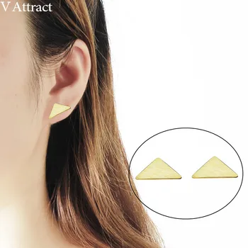 V Attract 10pair Stainless Steel Geometric Ohrringe Vintage Small Triangle Stud Earrings For Women Mens Jewerly In Gold
V Attract 10pair Stainless Steel Geometric Ohrringe Vintage Small Triangle Stud Earrings For Women Mens Jewerly In Gold