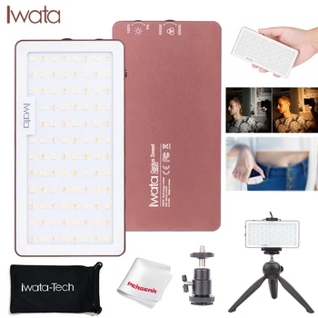 Iwata 94Pcs Pocket LED Phone Video Light Photography Ultra Thin Aluminum CRI96+ Dimmable 3000k-5500K with Battery & Table Tripod
Iwata 94Pcs Pocket LED Phone Video Light Photography Ultra Thin Aluminum CRI96+ Dimmable 3000k-5500K with Battery & Table Tripod