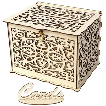 Quality Wedding Card Box DIY Wooden Hollow Gift Cards Box Container Wedding Party Decoration Supplies for Birthday Party
Quality Wedding Card Box DIY Wooden Hollow Gift Cards Box Container Wedding Party Decoration Supplies for Birthday Party