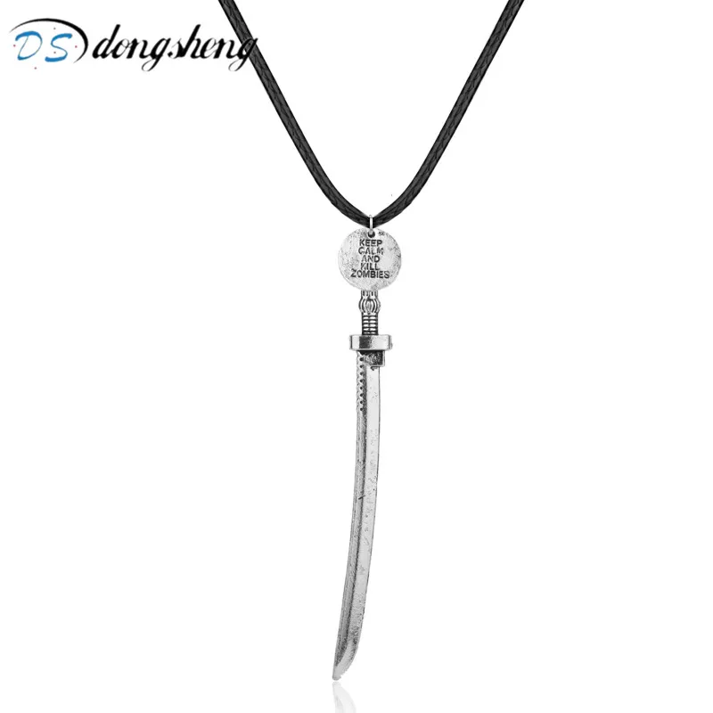 dongsheng Michonne Inspired The Walking Dead Katana Samurai Sword Charm Necklace Keep Calm and Kill Zombies Pendant Sword-30
dongsheng Michonne Inspired The Walking Dead Katana Samurai Sword Charm Necklace Keep Calm and Kill Zombies Pendant Sword-30