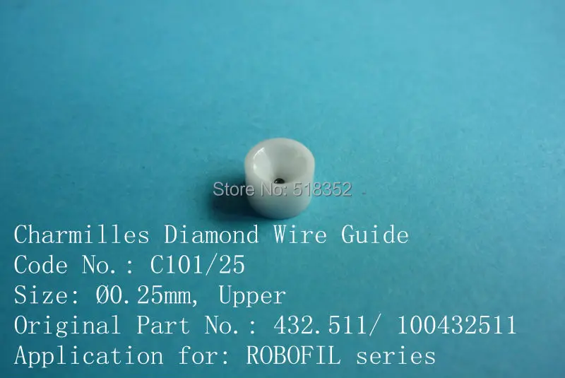 

Charmilles 432.511/ 100432511 C101 D=0.25mm Diamond Wire Guide with Ceramic Housing for WEDM-LS Machine Parts