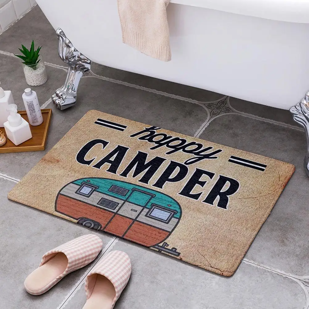 Happy Camper Camping Door Mat Entrance Floor Rug Bathroom Pad Non Slip Carpet Home Decor Useful
Happy Camper Camping Door Mat Entrance Floor Rug Bathroom Pad Non Slip Carpet Home Decor Useful