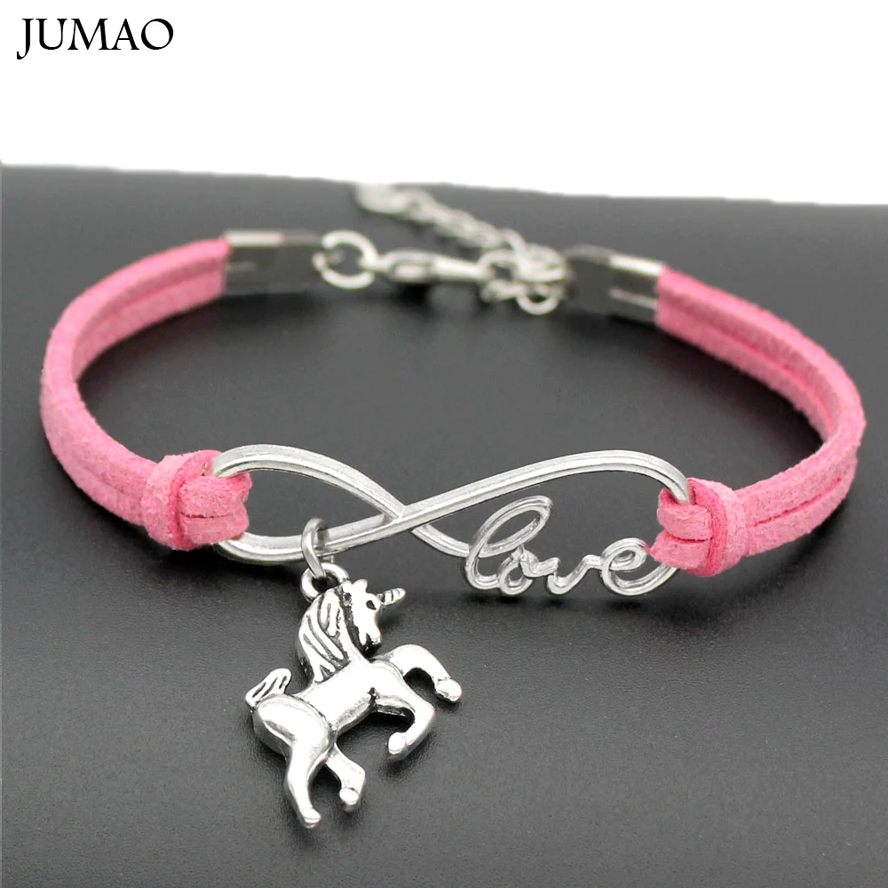 New Vintage Animals Antique Silver Lucky Horse Unicorn Charms Infinity Love Leather Bracelet for Women Gifts Accessories
New Vintage Animals Antique Silver Lucky Horse Unicorn Charms Infinity Love Leather Bracelet for Women Gifts Accessories