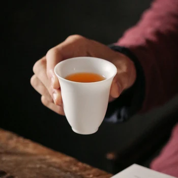 TANGPIN Dehua ceramic teacup white porcelain tea cup handmade chinese kung fu cup drinkware
TANGPIN Dehua ceramic teacup white porcelain tea cup handmade chinese kung fu cup drinkware
