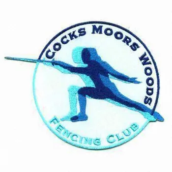 Fencing Club Embroidery Patch Personalized Embroidered Labels Made by Twill with Merrow Broder and Iron On Backing
Fencing Club Embroidery Patch Personalized Embroidered Labels Made by Twill with Merrow Broder and Iron On Backing
