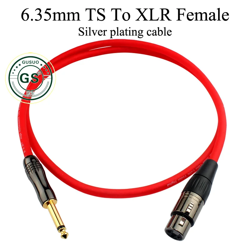 Silver plating Cable 6.35mm 1/4 inch TS TRS Jack to XLR 3P Male Female Cable Audio Stereo Speaker Headphone Microphone 0.5M-30M
Silver plating Cable 6.35mm 1/4 inch TS TRS Jack to XLR 3P Male Female Cable Audio Stereo Speaker Headphone Microphone 0.5M-30M