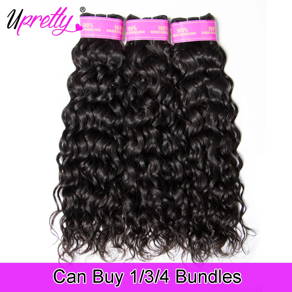 Upretty Hair Water Wave Bundles 8-26 Inch Brazilian Hair Weave Bundles 1/3/4 Pcs Natural Black Remy Human Hair Extensions
Upretty Hair Water Wave Bundles 8-26 Inch Brazilian Hair Weave Bundles 1/3/4 Pcs Natural Black Remy Human Hair Extensions