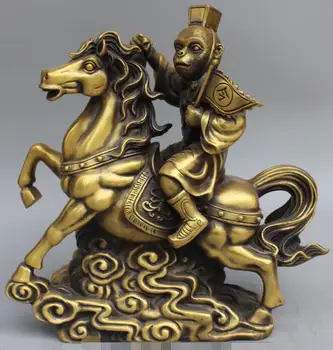 S2508 12" Chinese Bronze Ma Shang FengHou Monkey King On Running Horse Animal Statue
S2508 12" Chinese Bronze Ma Shang FengHou Monkey King On Running Horse Animal Statue