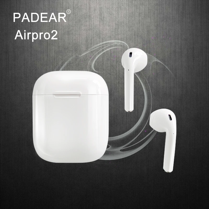 Padear Airpro2 Earphones Wireless Bluetooth Earbuds Earphone for Iphone 6/7/8 plus Apple Android
Padear Airpro2 Earphones Wireless Bluetooth Earbuds Earphone for Iphone 6/7/8 plus Apple Android
