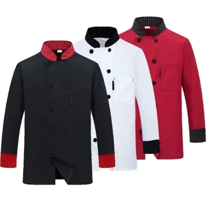 New 2018 High Quality Chef Uniforms Clothing Long&Short Sleeve Men Food Services Cooking Clothes 12-Color Uniform Chef Jackets
New 2018 High Quality Chef Uniforms Clothing Long&Short Sleeve Men Food Services Cooking Clothes 12-Color Uniform Chef Jackets