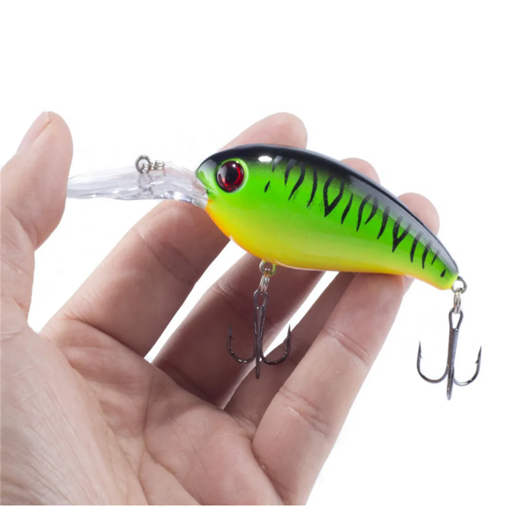 

1pcs Plastic Wobbler Fishing Lure 100mm 14g 3D Eyes Hard Bait Floating Minnow Crankbait Bass Carp Bait Fishing Tackle Pesca