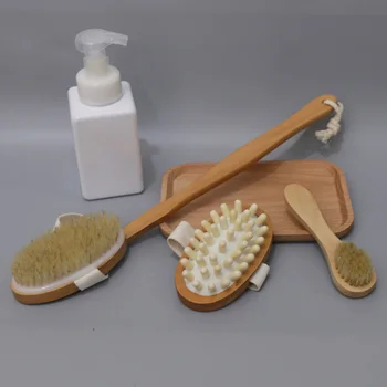 3pcs/set Bathroom Bath Brush Set Natural Bristle Body Massage Brush Dry Bath Back Brush Facial Brush
3pcs/set Bathroom Bath Brush Set Natural Bristle Body Massage Brush Dry Bath Back Brush Facial Brush