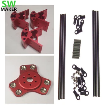 SWMAKER Delta Rostock Kossel k800 aluminum magnetic effector carriage+Corner kit+ 300MM Kossel Mini Rod Kit Red Color
SWMAKER Delta Rostock Kossel k800 aluminum magnetic effector carriage+Corner kit+ 300MM Kossel Mini Rod Kit Red Color