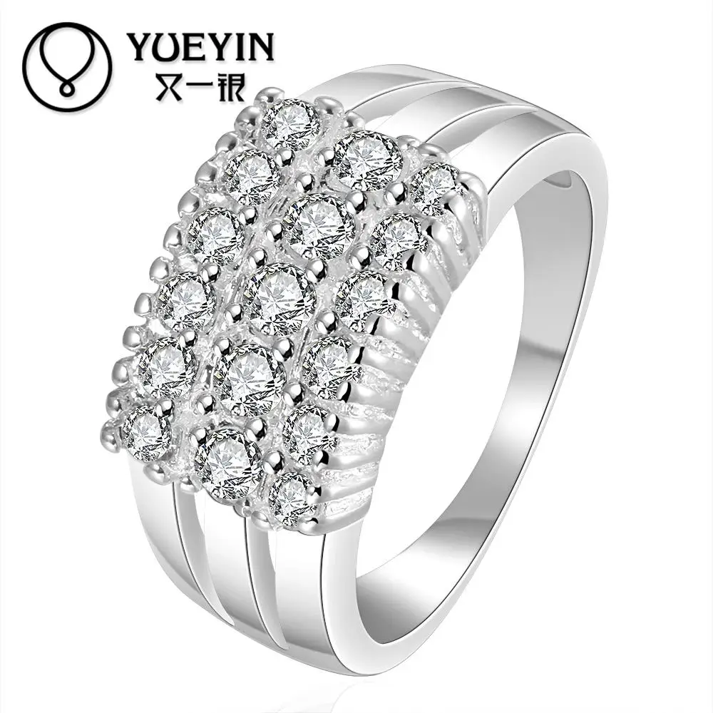 Wholesale silver plated wedding rings for women engagement Bridal jewelry for mother Super Offer anillos de plata
Wholesale silver plated wedding rings for women engagement Bridal jewelry for mother Super Offer anillos de plata