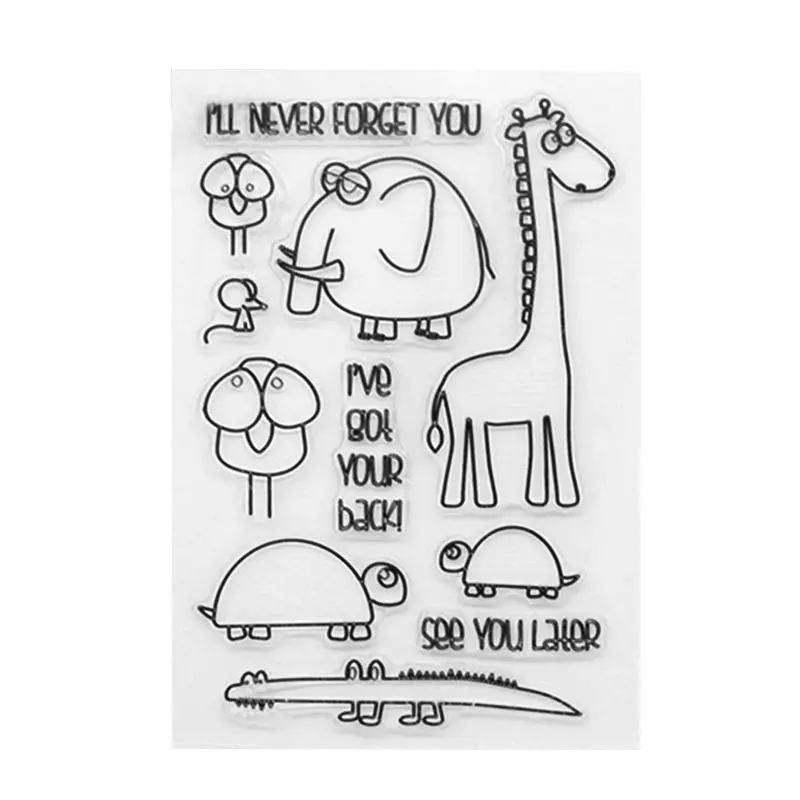 PVC Transparent Stamp Seal Cartoon Animals Patterns Words Paper DIY Art Craft Photo Album Card Diary Bookmark Decor
PVC Transparent Stamp Seal Cartoon Animals Patterns Words Paper DIY Art Craft Photo Album Card Diary Bookmark Decor