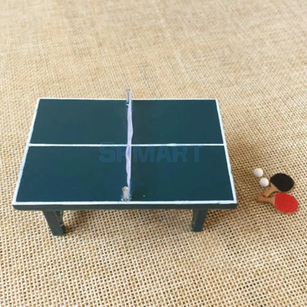1/12 Scale Dollhouse Miniatures Furniture Tennis Table, Ping-pong Bat and Balls Full Set Dolls House Decoration Accessories
1/12 Scale Dollhouse Miniatures Furniture Tennis Table, Ping-pong Bat and Balls Full Set Dolls House Decoration Accessories