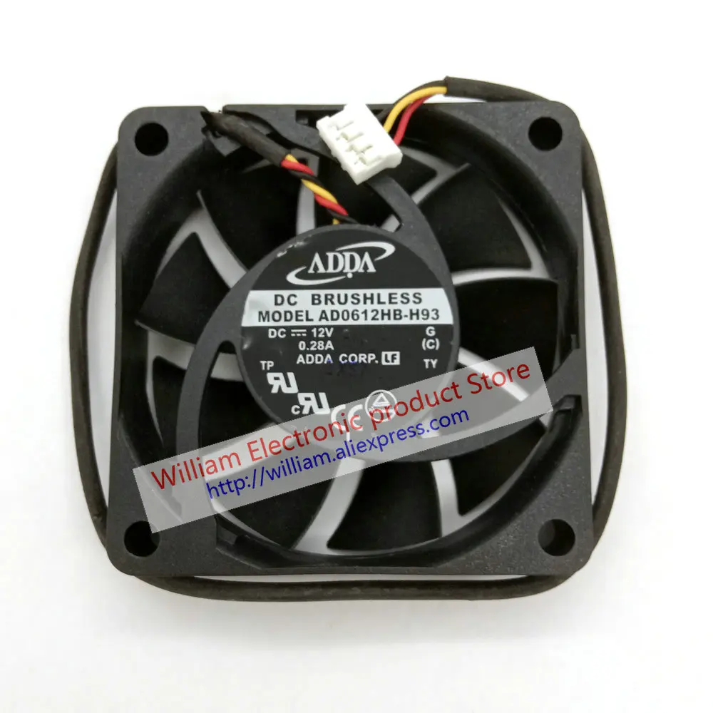 AD0612HB-H93 Original DC12V 0.28A 60x60x13 мм 6 см 3 линии для охлаждающего вентилятора проектора
AD0612HB-H93 Original DC12V 0.28A 60x60x13 мм 6 см 3 линии для охлаждающего вентилятора проектора