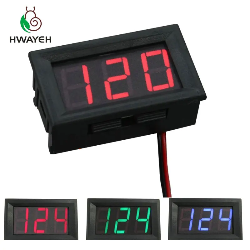 0.56 Digital Voltmeter DC5-120V/DC 5V to 120v Digital Voltmeter Voltage Panel Meter For 12V 24V 96V Electromobile Motorcycle
0.56 Digital Voltmeter DC5-120V/DC 5V to 120v Digital Voltmeter Voltage Panel Meter For 12V 24V 96V Electromobile Motorcycle
