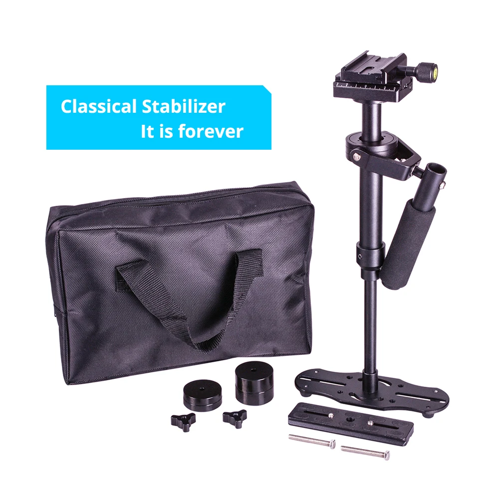 S40S handheld Aluminum stable DSLR camera stabilizer video steady steadycam with wrist option for Canon Nikon Vlog YouTube live
S40S handheld Aluminum stable DSLR camera stabilizer video steady steadycam with wrist option for Canon Nikon Vlog YouTube live