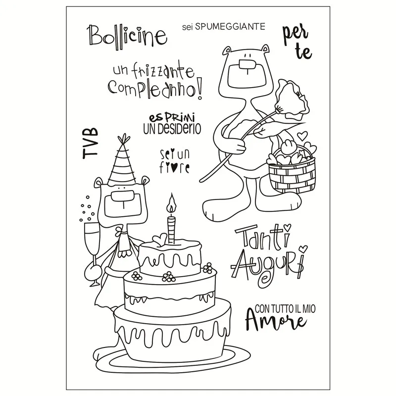 Italian cake Clear Stamps for Scrapbooking Tampons Transparents Seal Background Stamp Card Making Diy Boy running
Italian cake Clear Stamps for Scrapbooking Tampons Transparents Seal Background Stamp Card Making Diy Boy running