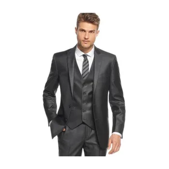 Custom made Charcoal Grey Groom mens suits Tuxedos 2017 Peaked Lapel Groomsmen suit wedding suits for men (jacket+Pants+vest)
Custom made Charcoal Grey Groom mens suits Tuxedos 2017 Peaked Lapel Groomsmen suit wedding suits for men (jacket+Pants+vest)