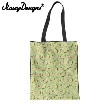 NOISYDESIGNS cartoon Avocado pattern printed Reusable Canvas Shopping Bags for Women cute Folding Eco-friendly Canvas Tote bags
NOISYDESIGNS cartoon Avocado pattern printed Reusable Canvas Shopping Bags for Women cute Folding Eco-friendly Canvas Tote bags