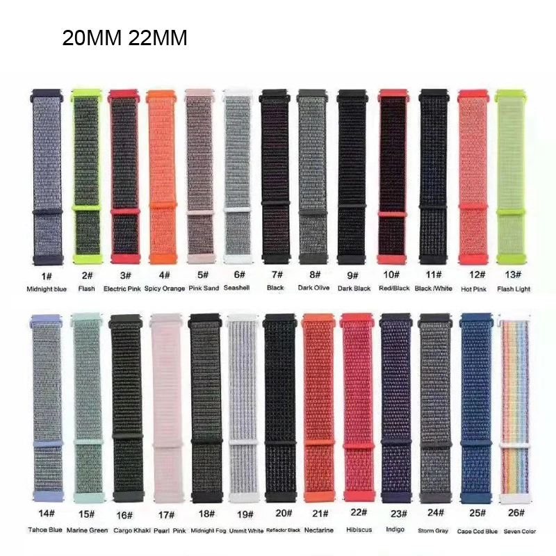 2019 Milanese Loop Nylon Watchband 22 mm 20mm for Samsung Watch 42mm 46mm Active Xiaomi Amazfit Quick Release Strap Sport Belt 
2019 Milanese Loop Nylon Watchband 22 mm 20mm for Samsung Watch 42mm 46mm Active Xiaomi Amazfit Quick Release Strap Sport Belt