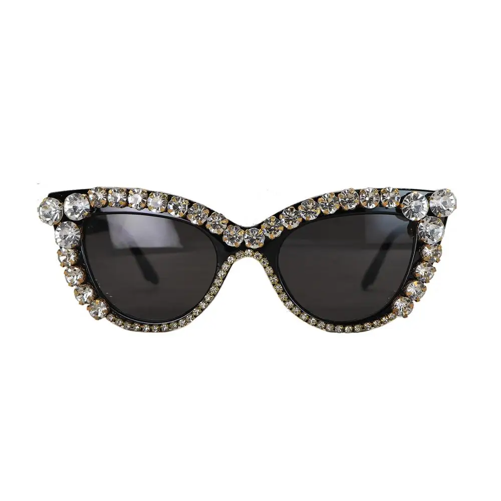 Rhinestone Crystal Vintage Women Ladies Cat Eye Retro Style Sunglasses Eye Glasses Fashion Shades Oculos De Sol Feminino
Rhinestone Crystal Vintage Women Ladies Cat Eye Retro Style Sunglasses Eye Glasses Fashion Shades Oculos De Sol Feminino
