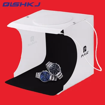 PULUZ 20*20cm 8 Mini Folding Studio Diffuse Soft Box Lightbox With LED Light Black White Photography Background Photo Studio box 
PULUZ 20*20cm 8 Mini Folding Studio Diffuse Soft Box Lightbox With LED Light Black White Photography Background Photo Studio box